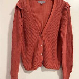3/$15 Marled Women's Terracotta Cardigan Sweater